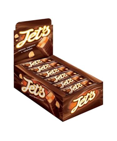 KDV Jet's bar with cookies and soft caramel 18pcs 42g - Buy Online on GoSupps.com