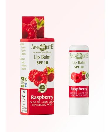 Aphrodite Protective lip balm with raspberries 4 g