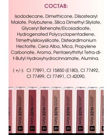 RELOUIS Lipstick nude matte liquid Nude Matte - Buy Online on GoSupps.com