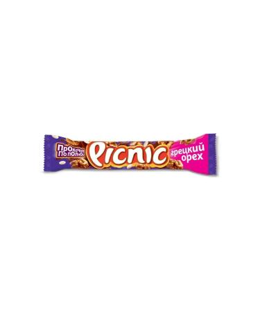 Picnic Chocolate bar walnut 52 g 2 pcs - Buy Online on GoSupps.com