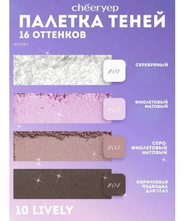 Cheeryep Palette shadows 10 Lively - Buy Online on GoSupps.com