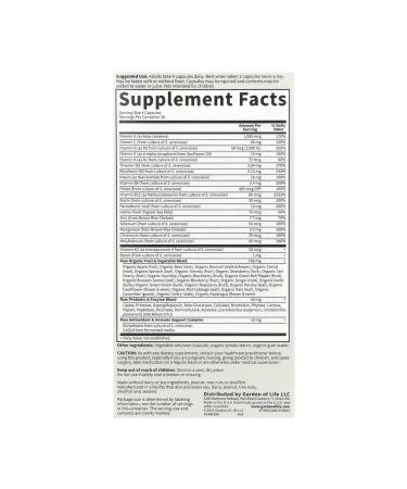 Garden of Life Vitamins for women 50 plus complex 120 capsules - Buy Online on GoSupps.com