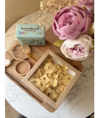 Dried apple chips without sugar 80g - Buy Online on GoSupps.com