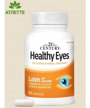 21st Century Eye Vitamins from the USA Healthy Eyes 60 caps - Buy Online on GoSupps.com