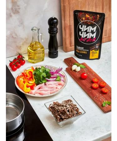 Chim-Chim Buckwheat noodles with yaki dog sauce 6pcs of 215g - Buy Online on GoSupps.com