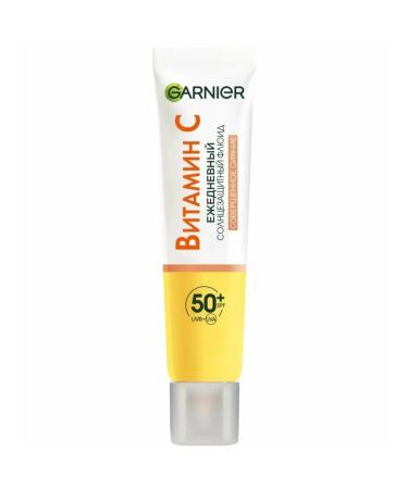 Garnier Toning face fluid for face with vitamin C SPF 50+ 40ML2pcs - Buy Online on GoSupps.com