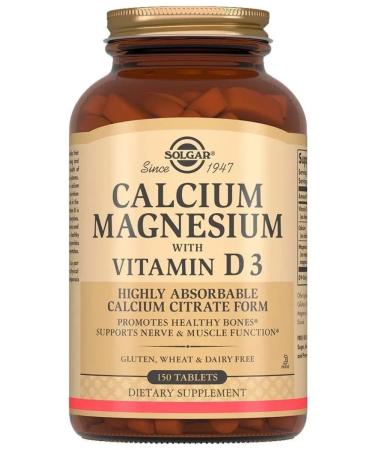 SOLGAR Calcium Magnesium with Vitamin D3 150 tab (1571 mg)