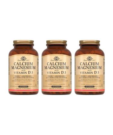 SOLGAR Calcium Magnesium with Vitamin D3 150 Tab (1571 mg) x 3 units