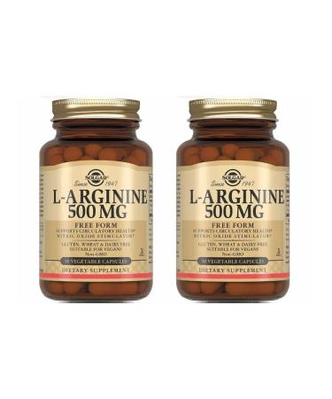 SOLGAR L-Arginine 500 Mg 50 capsules (670 mg) x 2 U