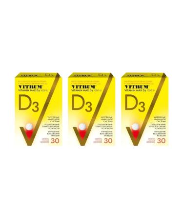 Vitrum Vitamin D3 Max for the immune system 30 tabs 220 mg x 3UP