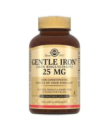 SOLGAR Gentle Iron 180 capsules (475 mg)