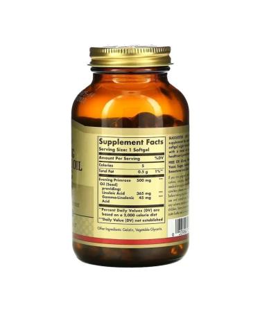 SOLGAR Evening Primrose Oil 500 Mg 60 capsules (718 mg) x 3 un - Buy Online on GoSupps.com
