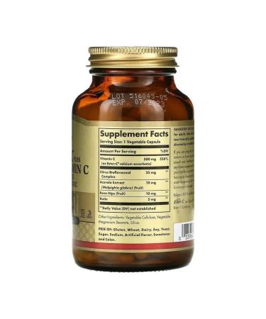 SOLGAR Esther-S Plus vitamin C 500 mg 50 capsules (840 mg) - Buy Online on GoSupps.com