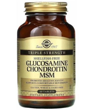 SOLGAR Glucosamine Chondroitin MSM 60 tablets (2090 mg)