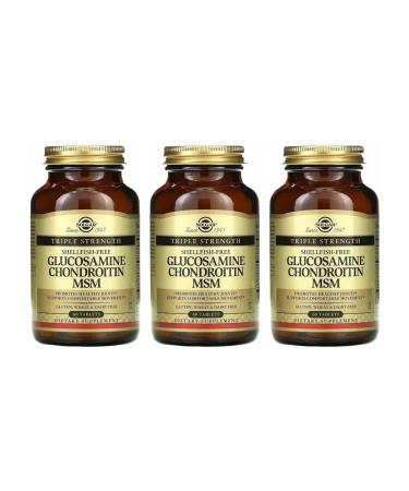 SOLGAR Glucosamine Chondroitin MSM 60 tablets (2090 mg) x 3 units