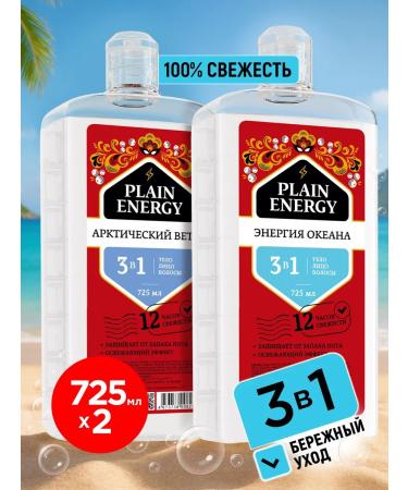 PLAIN Cosmetics Male hair shampoo set 2 pcs