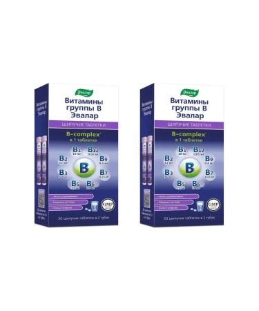 Evalar B vitamins 30 sparkling tabs (5g) x 2 un