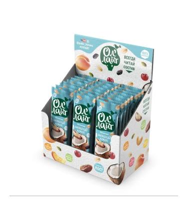 All'Light Fruit-naughty chocolate bar with coconut 25 pcs 30g - Buy Online on GoSupps.com