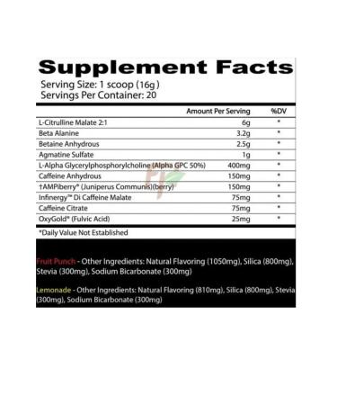 Insane Labz Psychotic Perenchotic Perenias of Lemonade 20 Portations - Buy Online on GoSupps.com