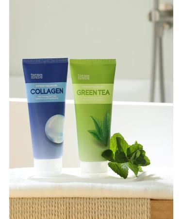 Tenzero Piling face gel with green tea Peeling Gel Green Tea - Buy Online on GoSupps.com