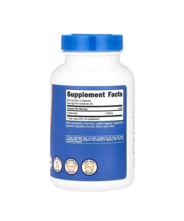 Nutricost D-mannose 120 capsules - Buy Online on GoSupps.com