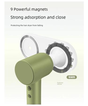 Magnetic holder for a hairdryer (blue alloy plastic) - Buy Online on GoSupps.com