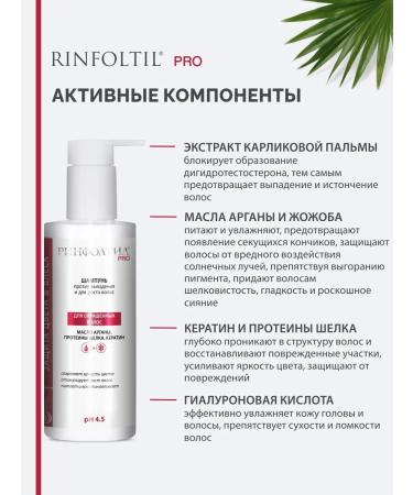 Rinfoltil Pro shampoo from hair loss for dyed hair 230 ml - Buy Online on GoSupps.com