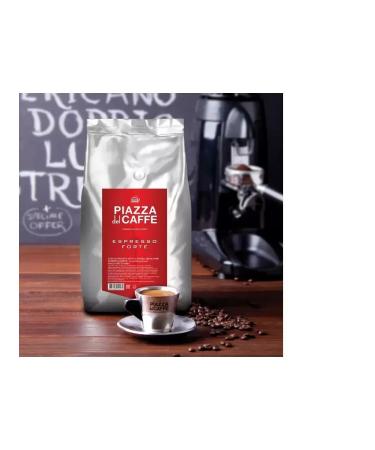 Piazza del Caffe Grain coffee Espresso Forte 1kg - Buy Online on GoSupps.com