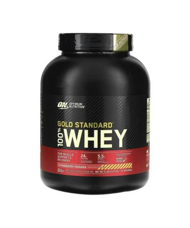 Optimum Nutrition Protein Whey Gold Standard 2270g Strawberries-Banan