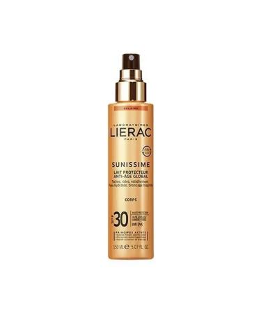 LIERAC Toning body milk with sunscreen for skin protection