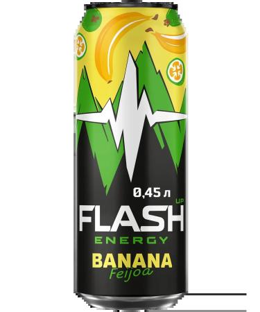Flash Up Energy Banana Feihoa Energetik 24 banks x 0.45 liters - Buy Online on GoSupps.com