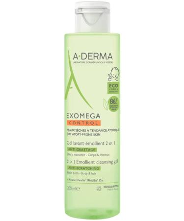ADERMA Exomega Control Gel 2B1 for Body and Hair 200 ml