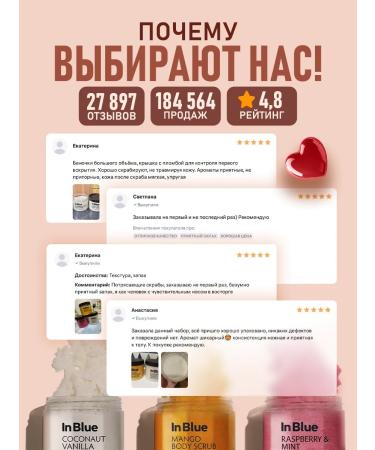 In Blue Body scrub 3 pcs. - Buy Online on GoSupps.com