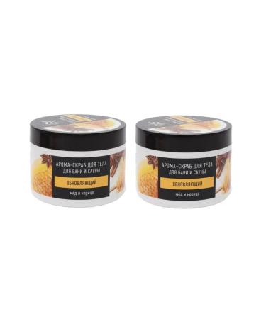 Special series Aroma-scrub for body renewing honey and cinnamon 500 ml 2 pcs - Buy Online on GoSupps.com