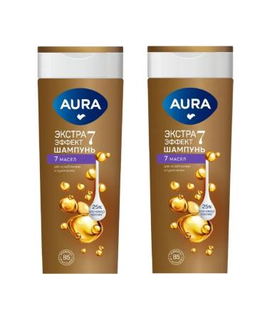 Aura Shampoo 7 oils Extra effect 380 ml 2 pcs
