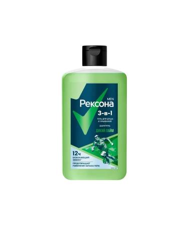 Rexona Men Shower gel and shampoo 2 in 1 wild lime 490 ml