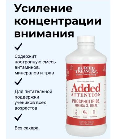 Buried Theasure Added Atention to enhance concentration 496 ml