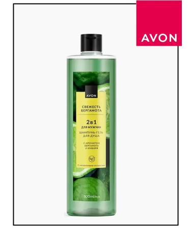 AVON Shampoo-gel 2 in 1 "Freshness of Bergamot" 500 ml Evon - Buy Online on GoSupps.com
