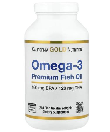 California Gold Nutrition California Gold fish oil with omega-3 240 capsules fish. yellow - Buy Online on GoSupps.com