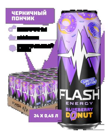 Flash Up Energy blueberry donut energy 24 pcs x 0.45 liters