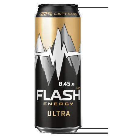 Flash Up Ultra Energy energy 12 cans x 0.45 liters - Buy Online on GoSupps.com