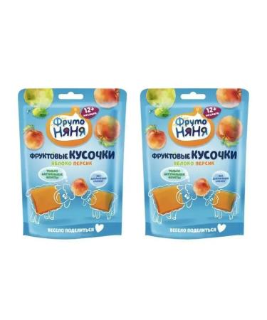 Frutonyanya Fruit pieces of apples and peaches 4pcs 53g