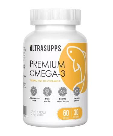 UltraSupps Ultrasapps premium omega-3 60 pcs. capsules weighing 1405-2 pcs