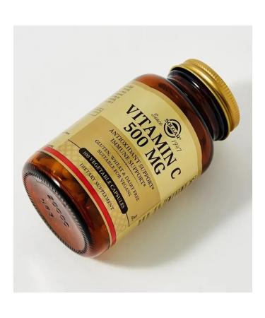 Solgar vitamin C 500 mg 100 capsules - 2 U - Buy Online on GoSupps.com