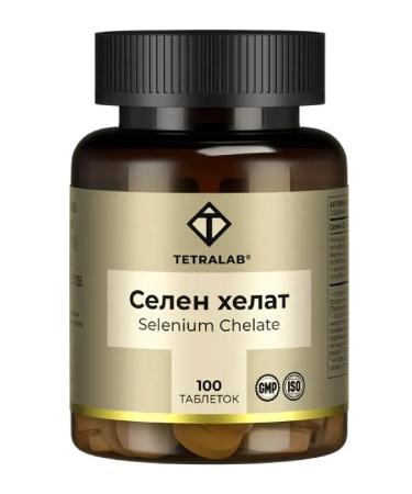 TETRALAB Selenium Helat Glycinate 350 mg 100 tablets-2 pcs