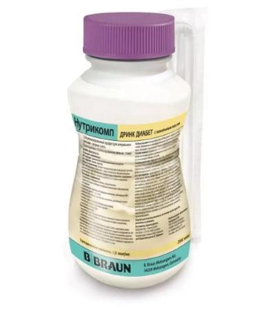 NUTRICOMP Drink Diabetes 200 ml vanil-2 pcs