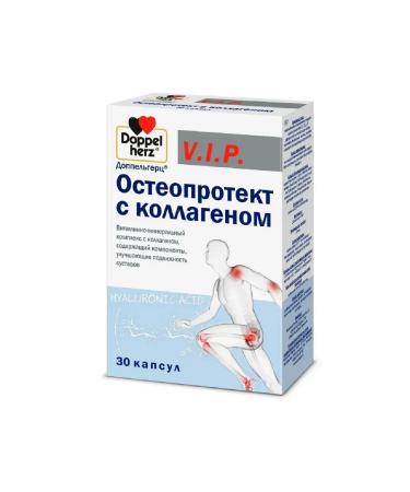 Doppelherz VIP osteoprotext with a collagen capsule 30 pcs. -2 units - Buy Online on GoSupps.com