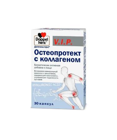 Doppelherz VIP osteoprotext with a collagen capsule 30 pcs. -2 units - Buy Online on GoSupps.com