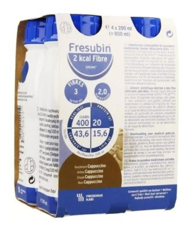Fresubin Drink 2 kcal from baking fibers with flavor -flavor 200ml 4pc 4Up - Buy Online on GoSupps.com