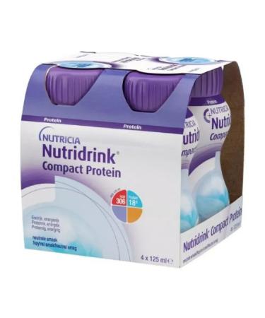 NUTRIDRINK Compact protein neutral taste 125ml 4 but-4 pcs - Buy Online on GoSupps.com